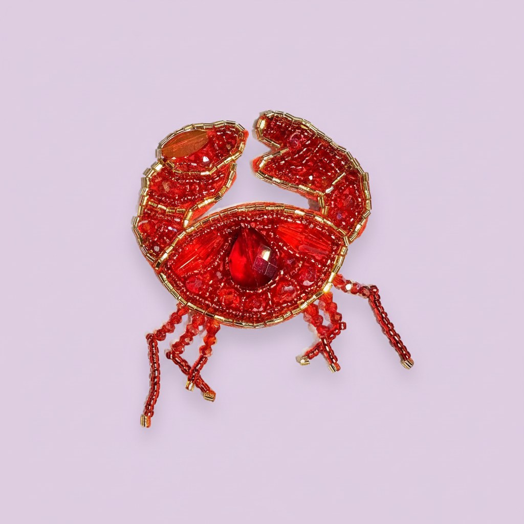 Broche Crabe Précioso