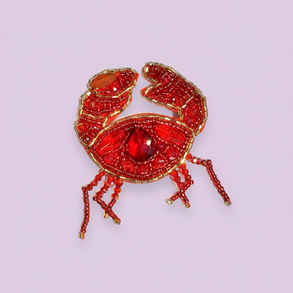 Broche Crabe Précioso