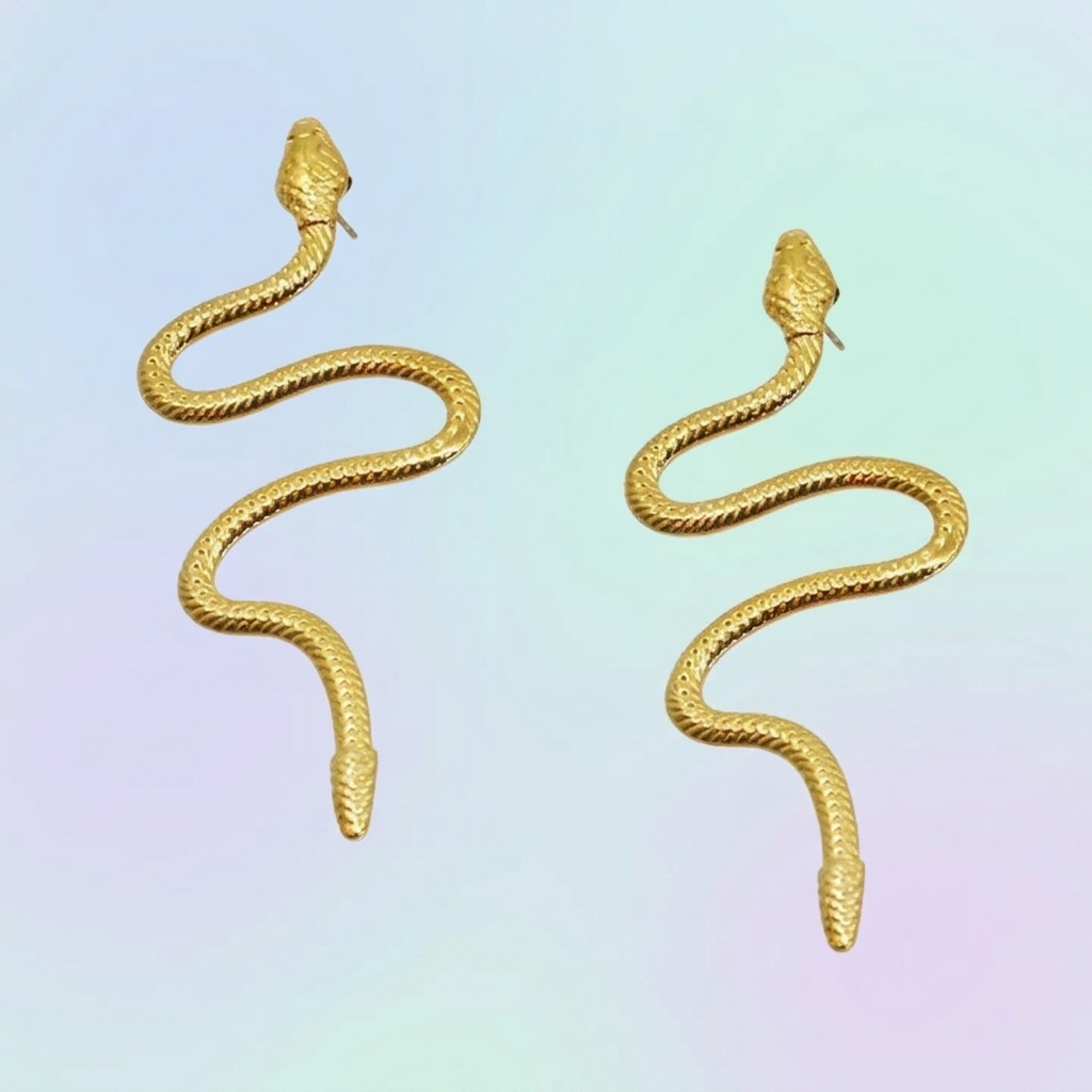 Boucles d'oreilles serpent Solanne