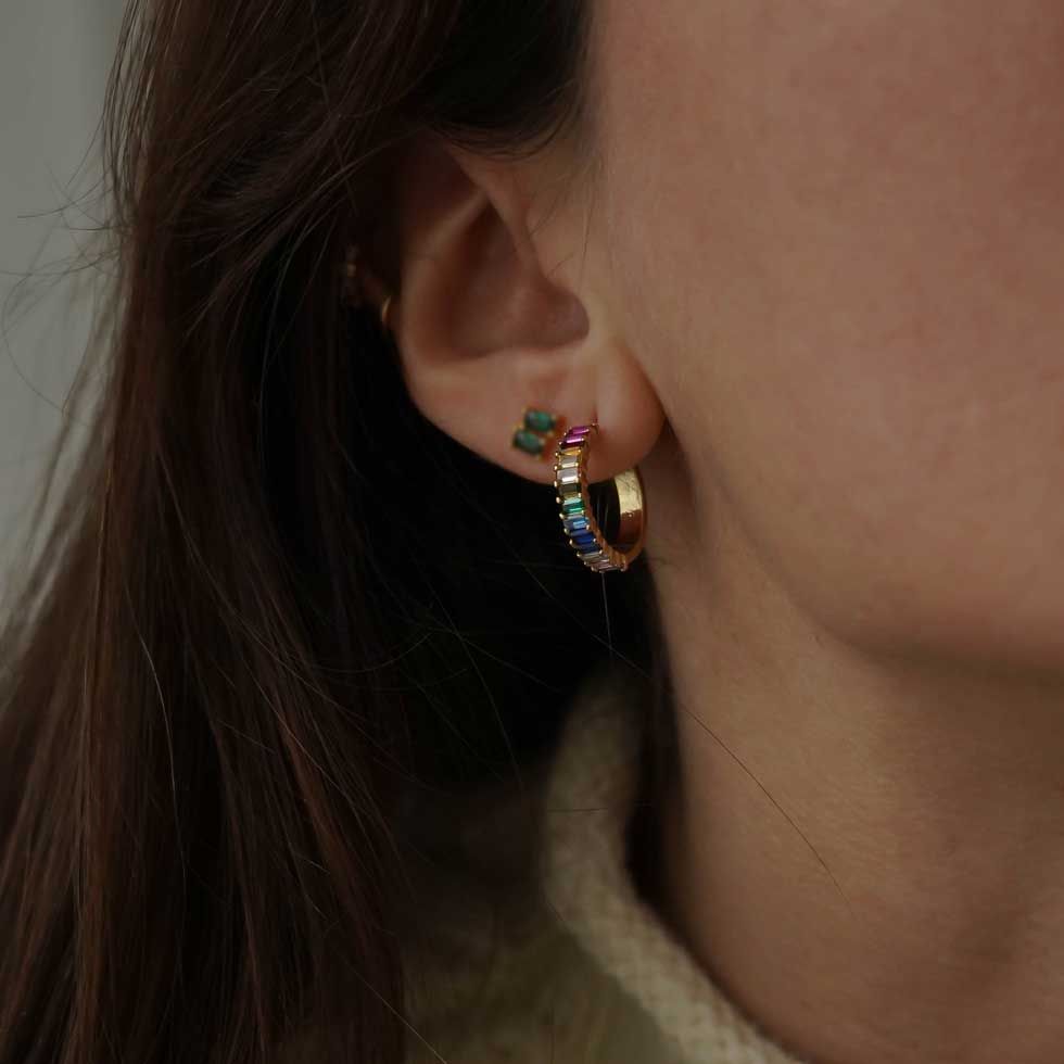 Boucles D'Oreilles Créoles Oleiv — vue 3