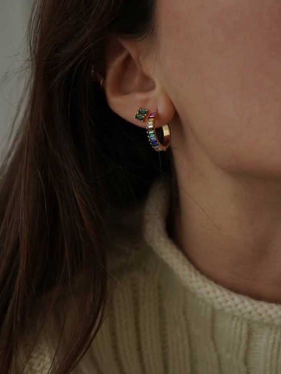 Boucles D'Oreilles Créoles Oleiv — vue 5