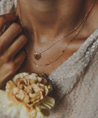 Collier délicates pampilles rondes — vue 2