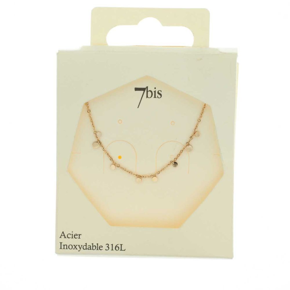 Collier délicates pampilles rondes — vue 4