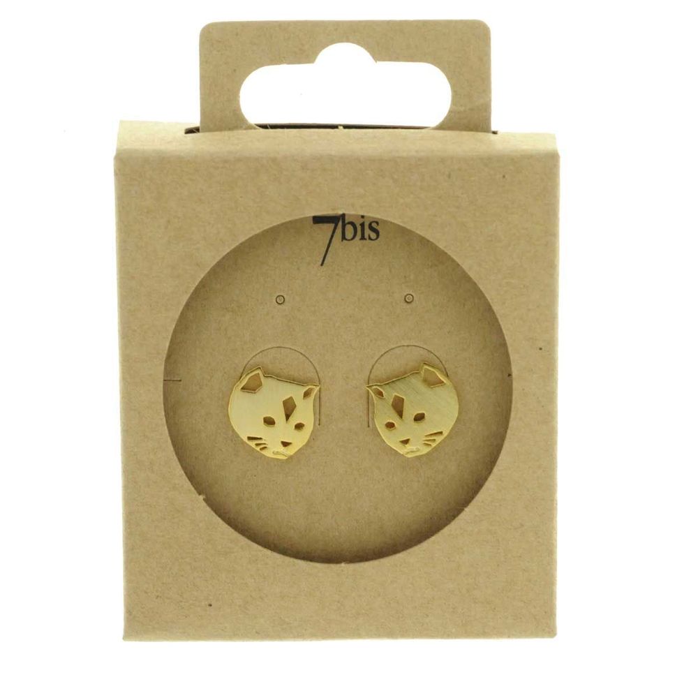 Boucles D'oreilles Chat Tête Mignonerie