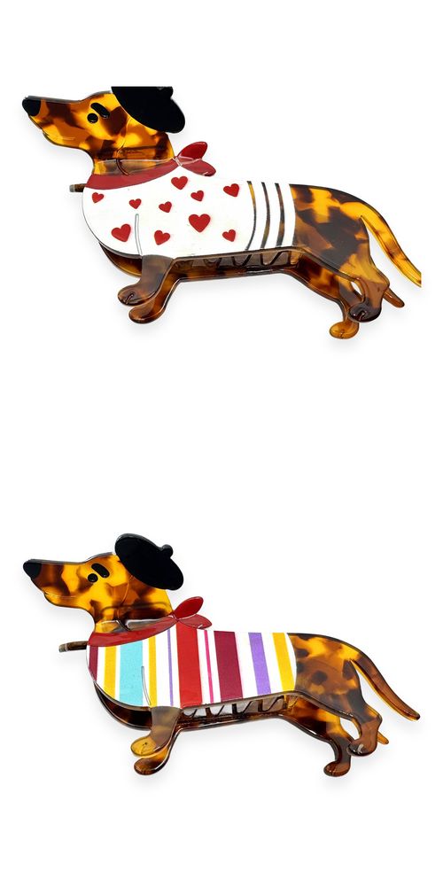 Pince Moyenne Teckel Écaille et Beret - 753865