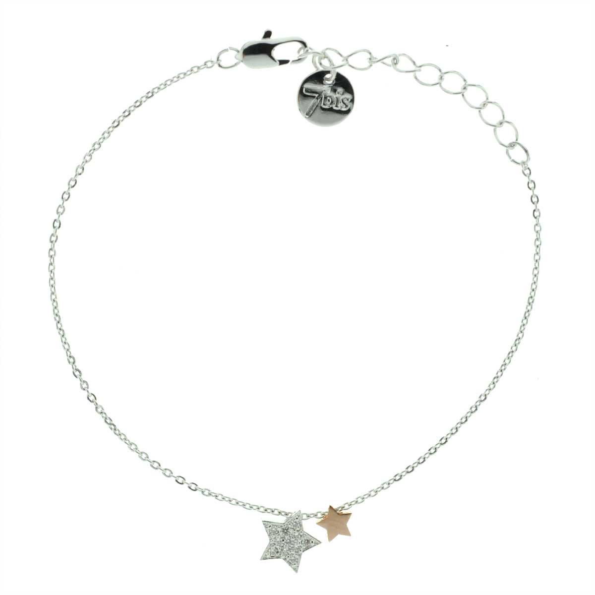 Bracelet arc-en-ciel en argent regardé 925 véritable pour femme, bijoux  porte-bonheur, double maillon