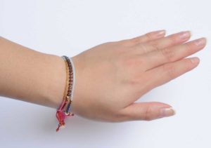 330010F bracelet mix and match marron bleu collection idees cadeaux