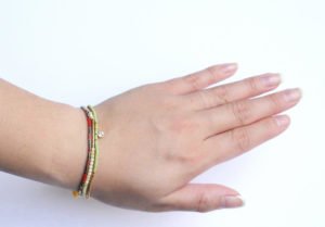 330010H Bracelet mix and match vert ajustable collection idees cadeaux