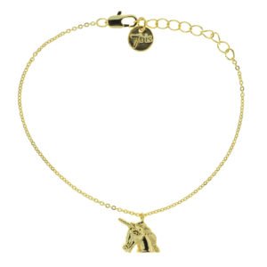 370286DOR Bracelet Licorne Doré Figurine Délicate